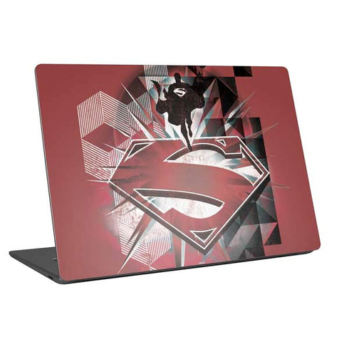 DC Comics Superman Red Pattern Universal Laptop 16.6in (13.4 x 9.7in) Skin